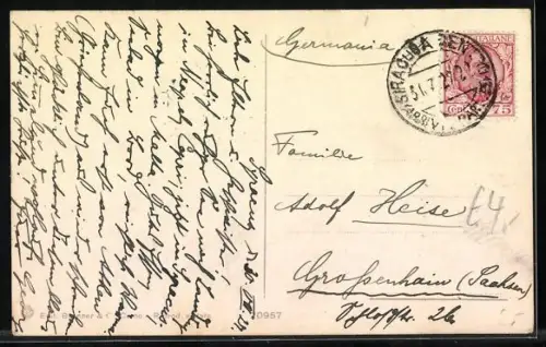 AK Capri, Via Camerelle, Strassenansicht