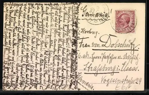 AK Nervi, Via Vittorio Emanuele, Viale delle Palme