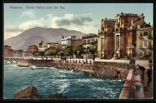 AK Palermo, Porta Felice un der Kai
