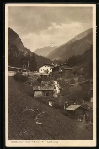 AK Sand in Taufers, Gasthaus Tobelhof