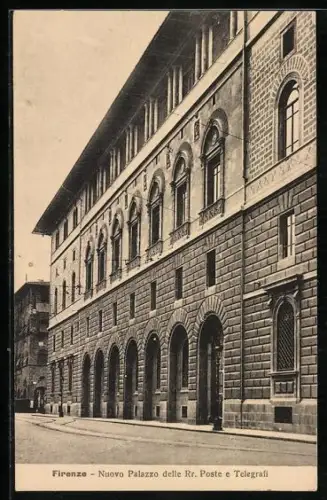 AK Firenze, Nuovo Palazzo delle Rr. Poste e Telegrafi