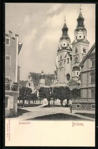 AK Brixen, Partie am Domplatz