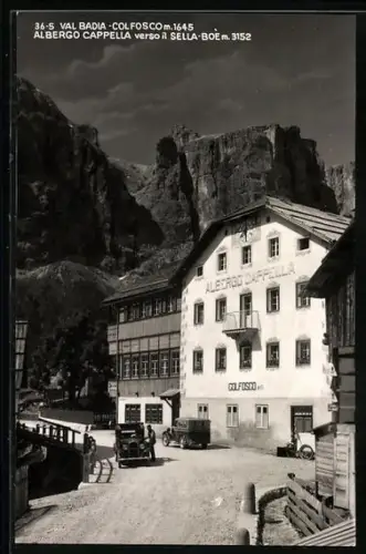 AK Colfosco /Val Badia, Albergo Cappella verso il Sella Boè