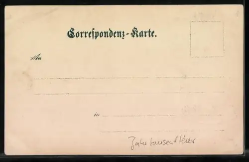 AK Brixen, Anwohner in historischer Tracht zur Jahrtausendfeier 901-1901