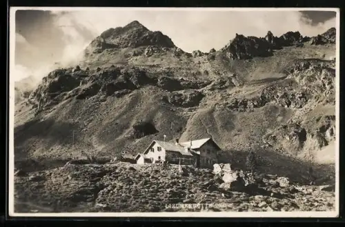 AK Lizumerhütte, Blick zur Hütte