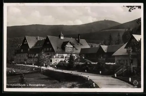 AK Blick auf die Teichmannbaude