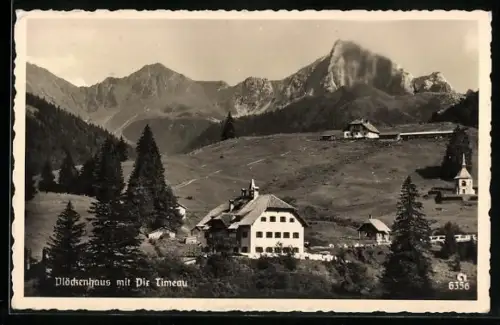 AK Plöckenhaus /Oberkärnten, Blick zur Berghütte