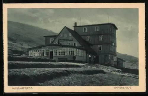 AK Rennerbaude am Ziegenrücken, Berghütte von J. Kneifel