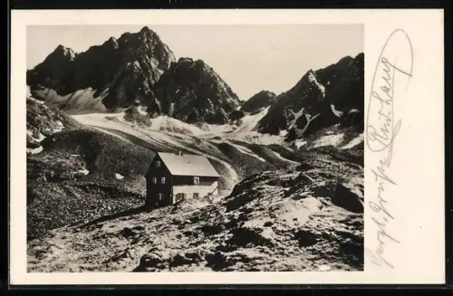 AK Gradenseehütte, Berghütte mit Hohen Perschitzkopf