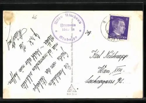 AK Altes Almhaus /Stubalpe, Berghütte mit Brandkogel