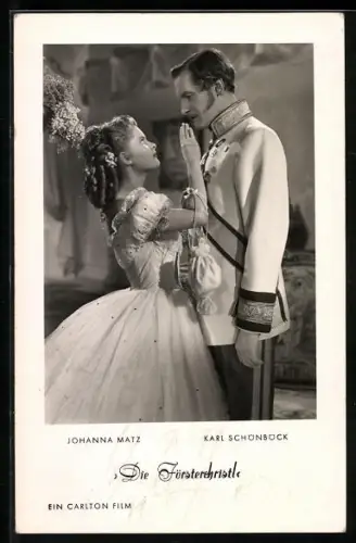 AK Schauspielerin Johanna Matz und Schauspieler Karl Schönböck in dem Film der Försterchristl