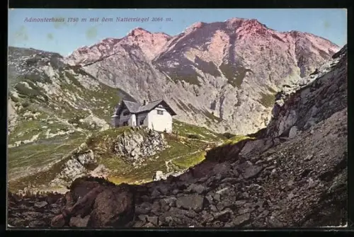 AK Admonterhaus, Panorama mit dem Natterriegel