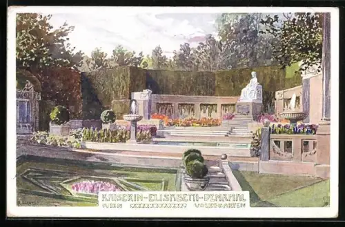 AK Wien, Kaiserin Elisabeth (Sissi) von Österreich-Denkmal im Volksgarten