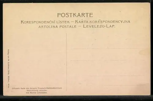 AK Wien, Kaiserin Elisabeth (Sissi) von Österreich-Denkmal im Volksgarten