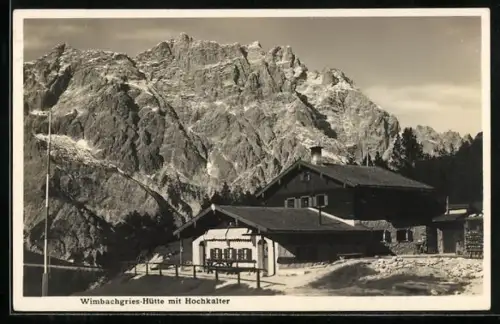 AK Wimbachgries-Hütte, Hütte mit Hochkalter