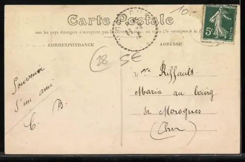 AK Azy, Rue de l`Eglise, Strassenpartie