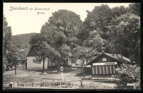 AK Mauerbach /N.-Oe., Steinbach bei Hadersdorf, Johann Rupp Restaurant