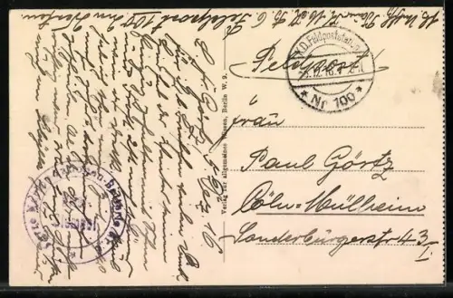 AK Flugzeug beim Luftkampf