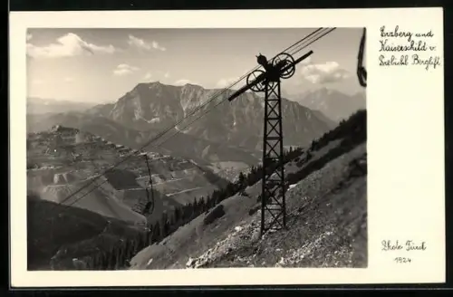AK Prebichl, Blick auf Erzberg und Kaiserschild vom Prebichl-Berglift