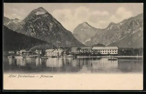 AK Achensee, Blick zum Hotel Fürstenhaus