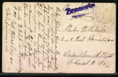 AK Kirchberg am Wechsel, Teilansicht mit Kloster und Kirche