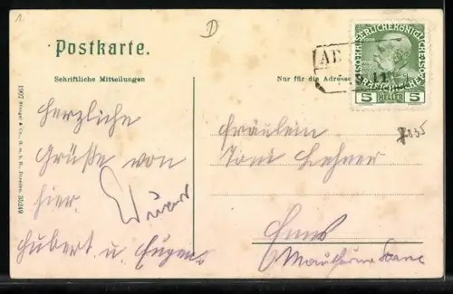 AK Admont, Stift mit Blick auf den Hallermauern