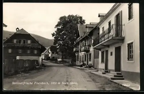 AK Fischbach, Ortspartie mit Häuseransichten