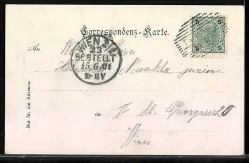 AK Unter-Tarvis, Ortsansicht mit Königsberg