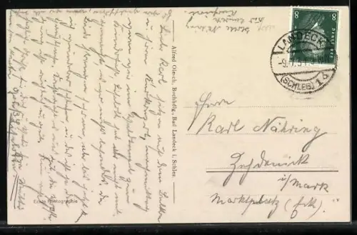 AK Bad Landeck, Blick auf das Kurhaus