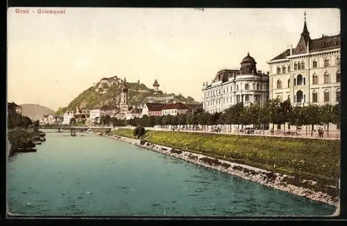 AK Graz, Idylle am Griesquai