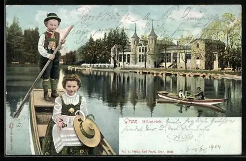 AK Graz, Hilmteich, Bootspartie