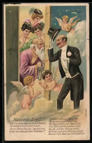 AK ein Gentleman bittet um Einlass in Gottes Kasino, Das Kasino-Lied