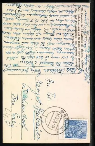 Lied-AK Anton Günther NR 30: Wu da Wälder hamlich rausch`n, Partie am Spitzberg bei Gottesgab