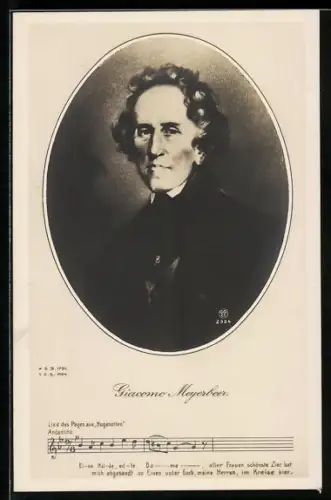 AK Portrait von Giacomo Meyerbeer