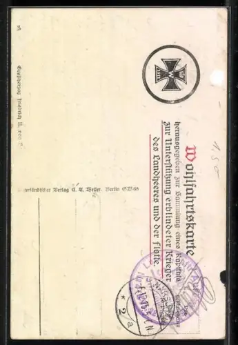 Künstler-AK Porträt des Grossherzogs Friedrich II. von Baden in Uniform