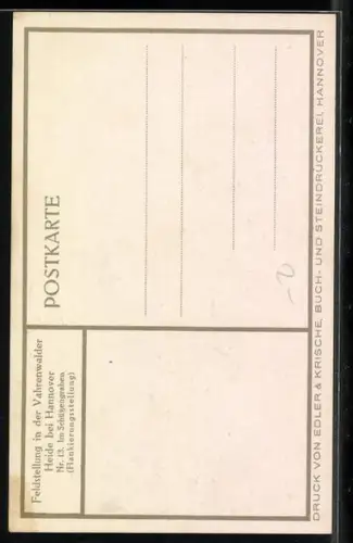 AK Soldaten mit Pickelhaube im Schützengraben