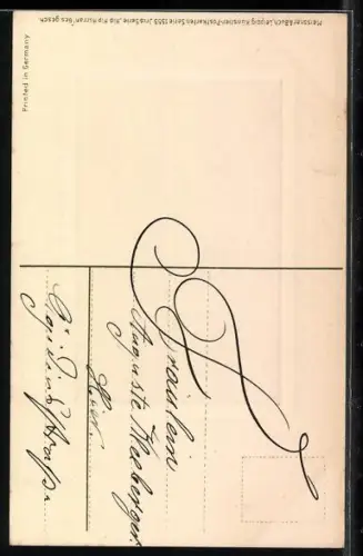 AK Jäger zu Pferde überwinden ein Hindernis, Jagdhund