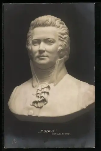 AK Büste von W. A. Mozart, von Aurelio Micheli