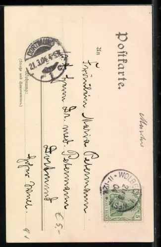 AK Portrait Mendelssohn mit Bart u. Fliege