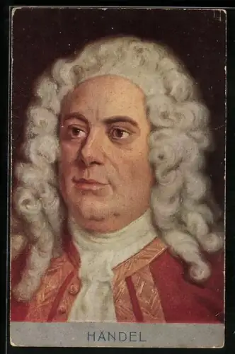 AK Porträt Komponist Georg Friedrich Händel