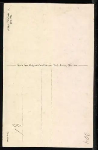 AK Richard Wagner, Szene aus Walküre