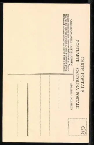 AK Alter Mann aus dem Engadin mit Pfeife und Stock