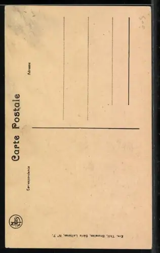 AK Vlaamsche Melkboerin, Milchbäuerin mit Hundegespann