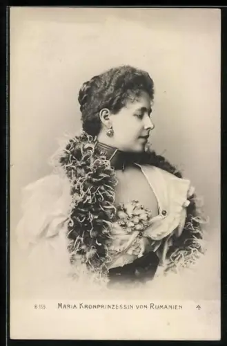 AK Porträt Kronprinzessin Maria von Rumänien