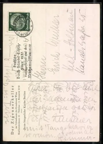 AK Zigeuner spielt auf seiner Geige