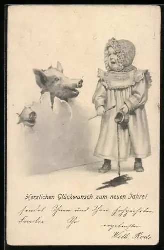 AK Schweine brechen durch Mauer