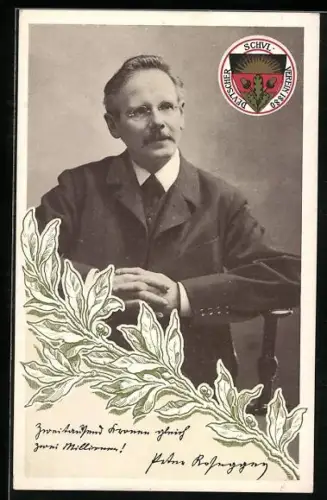 AK Deutscher Schulverein: Portrait von Peter Rosegger