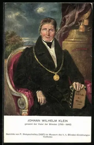 AK Johann Wilhelm Klein, genannt Vater der Blinden