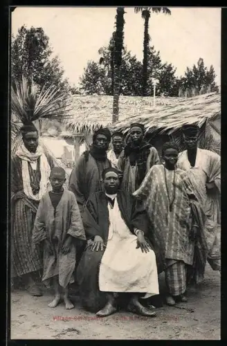 AK Porte Maillot, Le Chef, afrikanischer Stammes-Chef