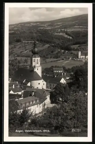 AK Anger, Ortsansicht mit der Kirche
